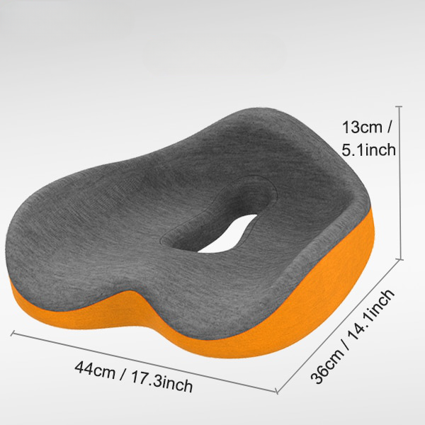 Ergonomic Orthopedic Seat Cushion in Memory Foam