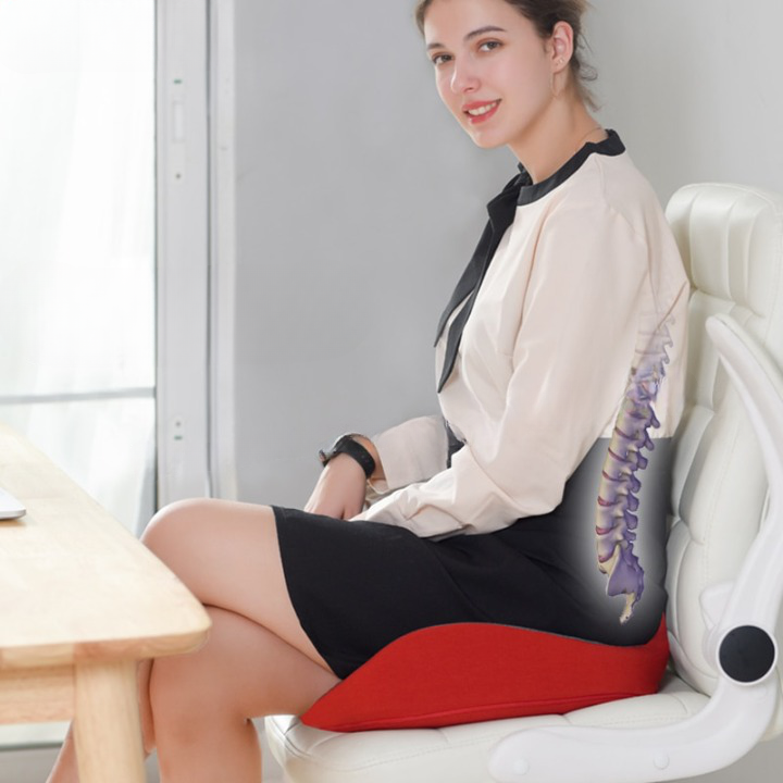 Ergonomic Orthopedic Seat Cushion in Memory Foam