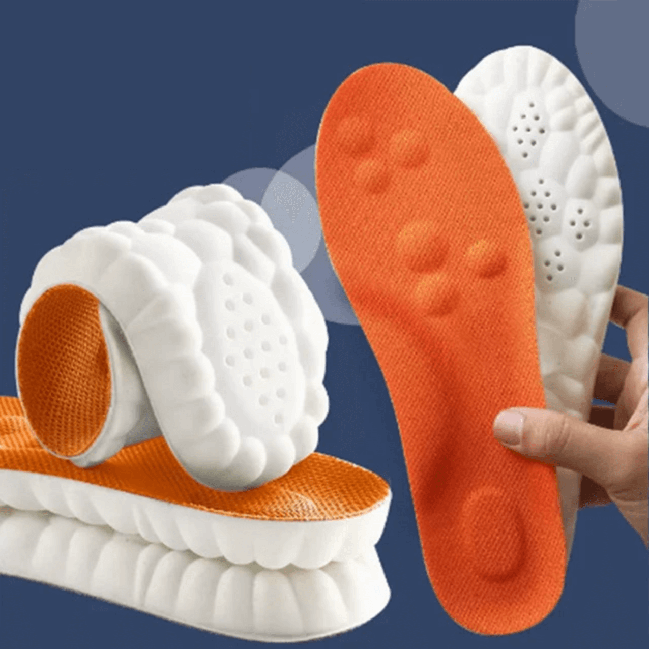 Ergonomic Shock-Absorbing Insoles for Running Shoes