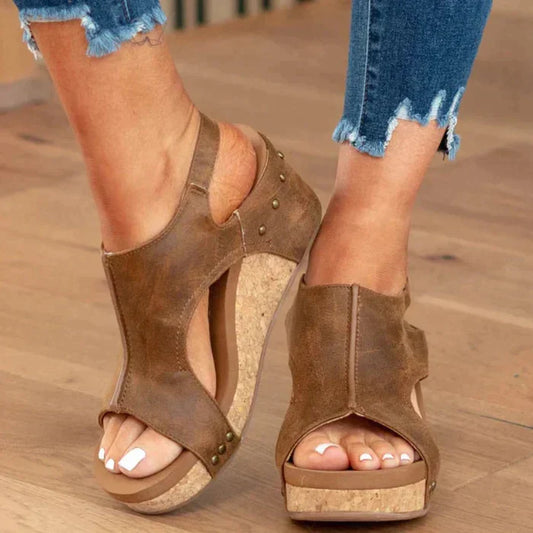 ESTHER Wedge Heels for Women – Comfortable and Stylish Summer Shoes