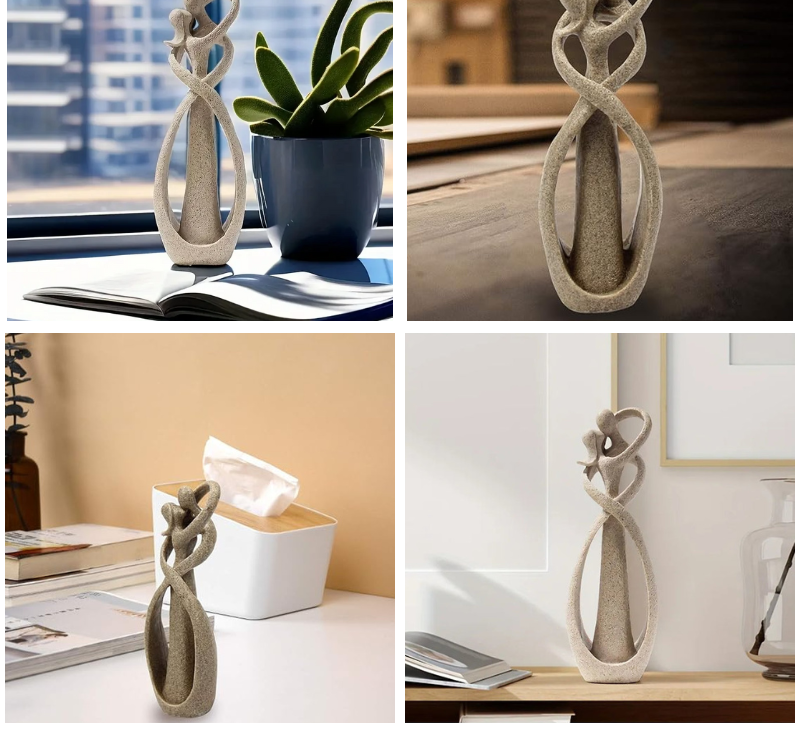 Eternal Embrace Figurine - Abstract - Timeless Love