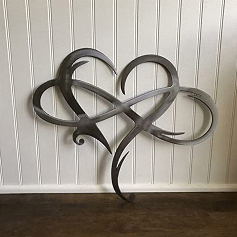 Eternal Love Wall Decor in Stainless Steel for Home