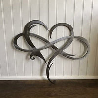 Eternal Love Wall Decor in Stainless Steel for Home