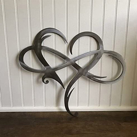 Eternal Love Wall Decor in Stainless Steel for Home