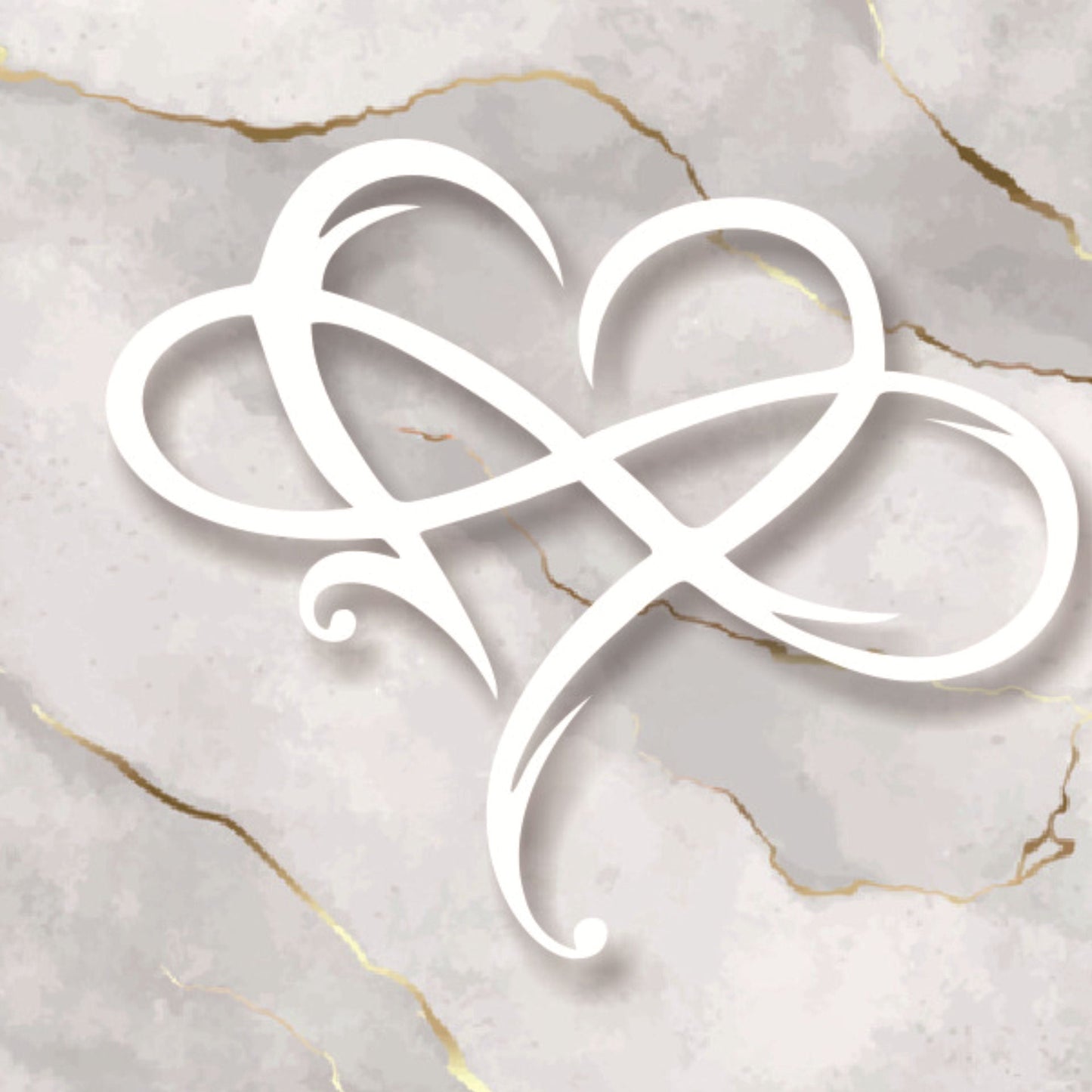 Eternal Love Wall Decor in Stainless Steel for Home