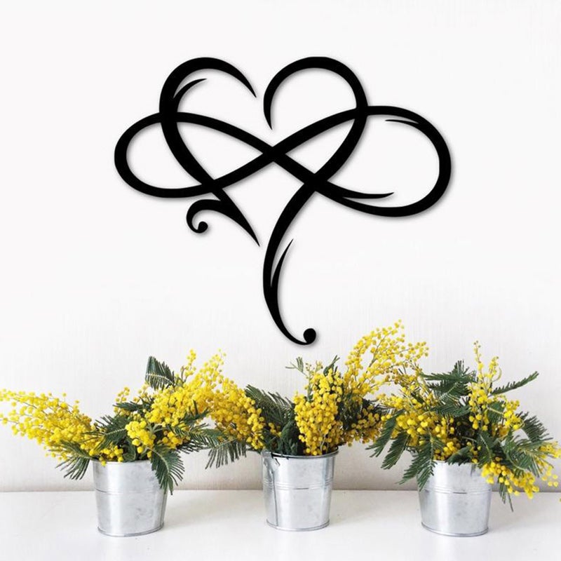 Eternal Love Wall Decor in Stainless Steel for Home