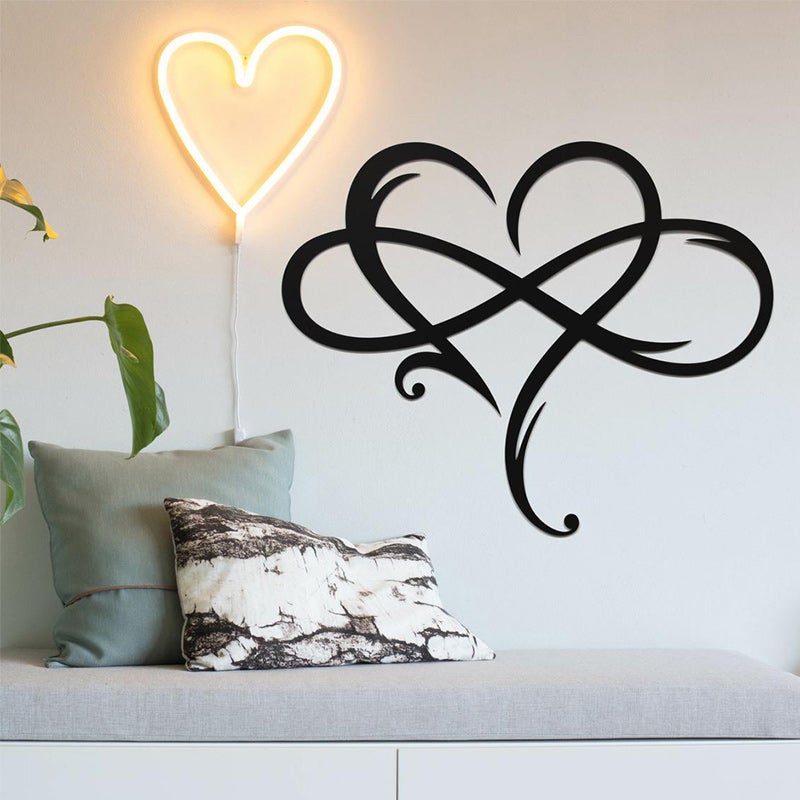 Eternal Love Wall Decor in Stainless Steel for Home