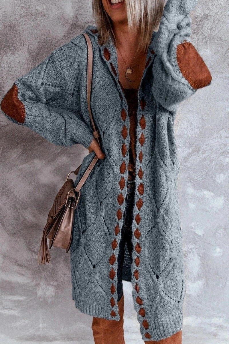 Evelyn | Stylish Long Cardigan - Comfy with Hood