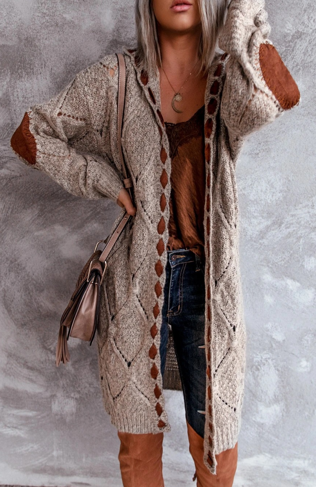 Evelyn | Stylish Long Cardigan - Comfy with Hood