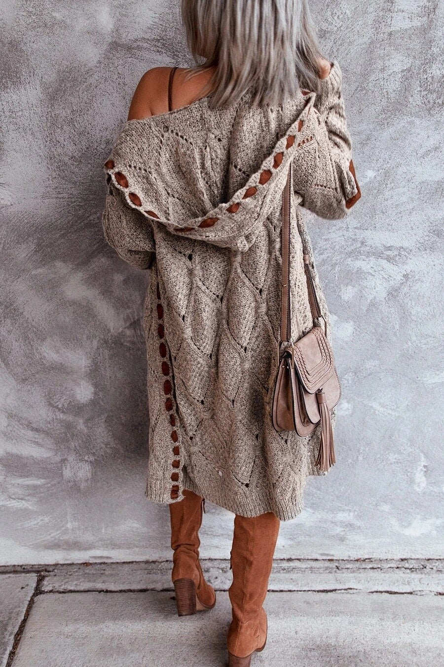 Evelyn | Stylish Long Cardigan - Comfy with Hood