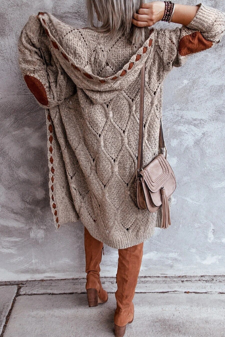 Evelyn | Stylish Long Cardigan - Comfy with Hood