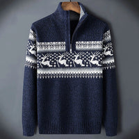 Fair Isle Half-Zip Sweater