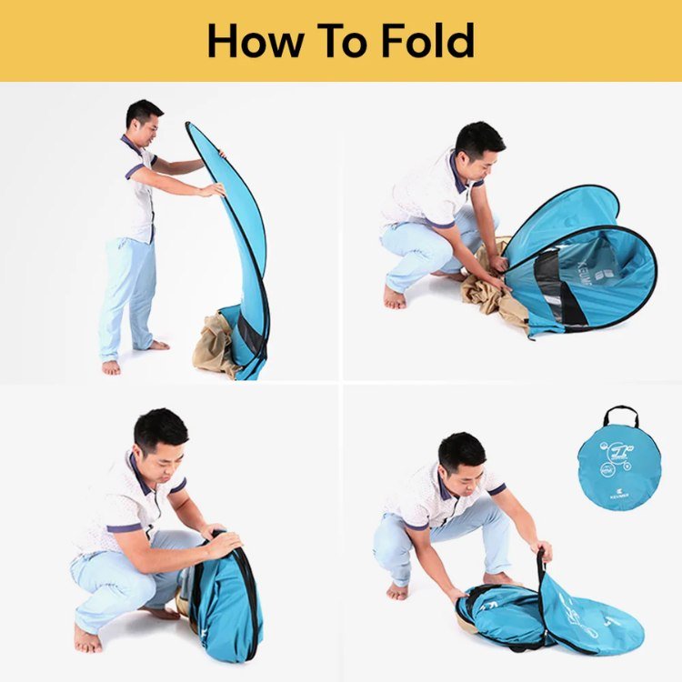 Family Pop-Up Beach Tent with UV and Wind Protection