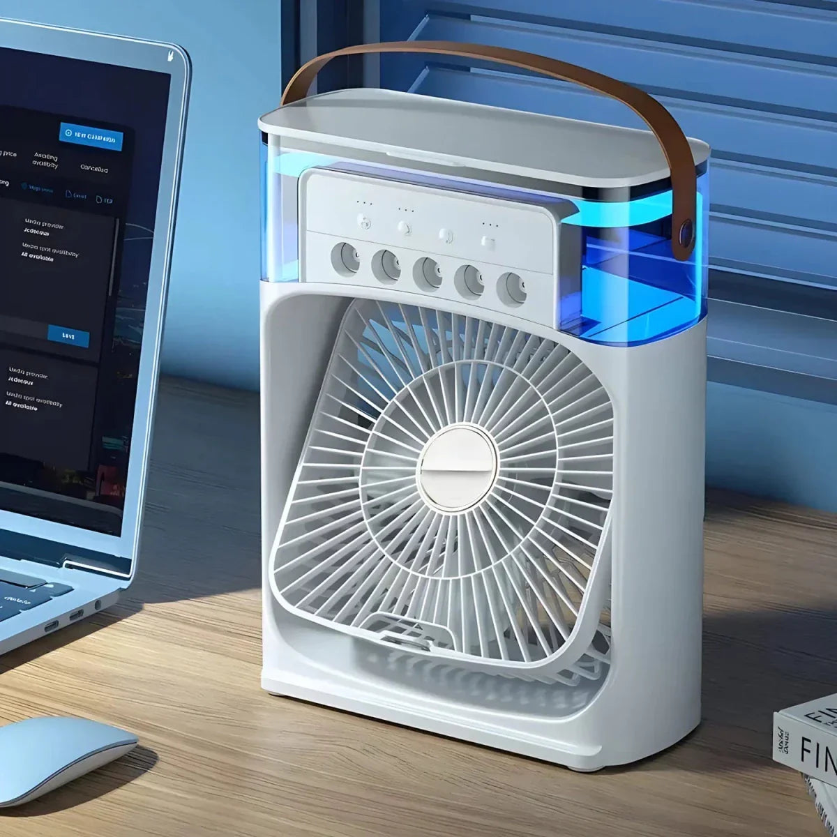 Fan with Cooling and Humidifying Function