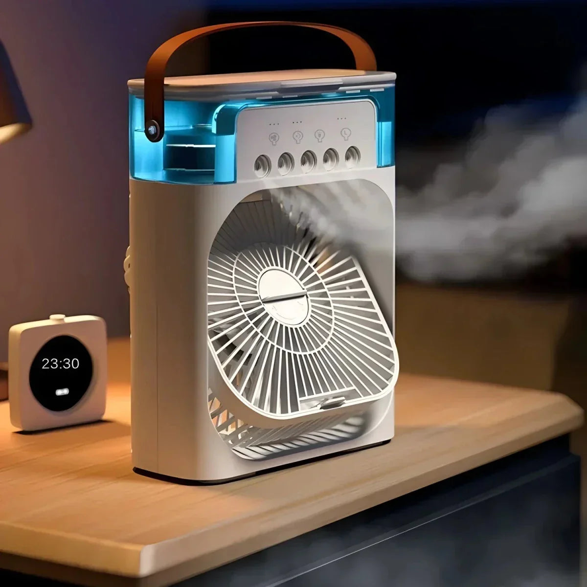 Fan with Cooling and Humidifying Function