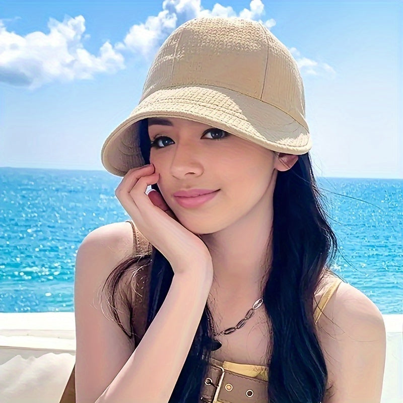 Fashionable Hat with Adjustable Drawstring and UPF Protection