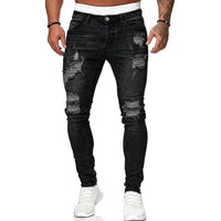 Flocked Skinny Jeans