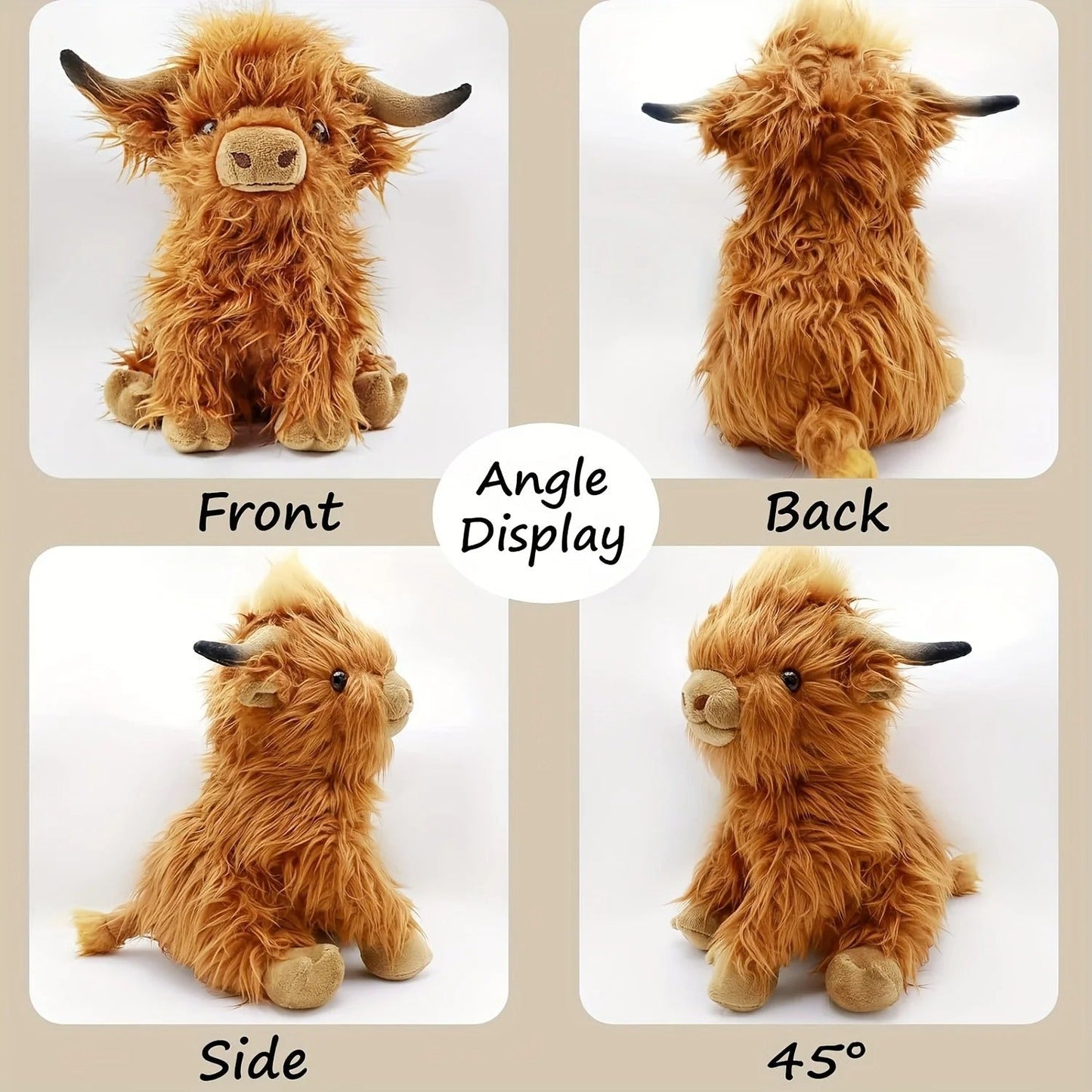 Fluffy Highland Cuddle – Soft Cow for Young and Old