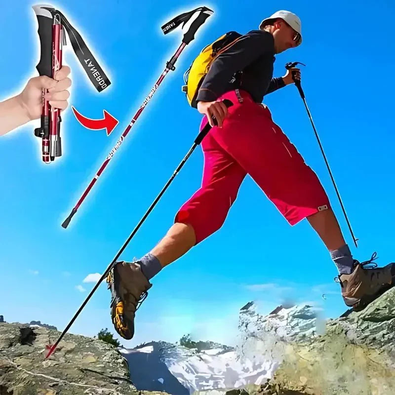 Foldable Aluminum Trekking Pole for Effortless Hiking