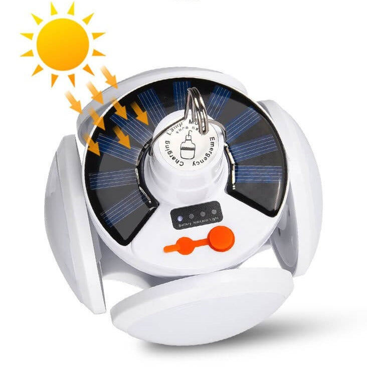 Foldable Solar LED Bulb for Camping and Outdoor Use