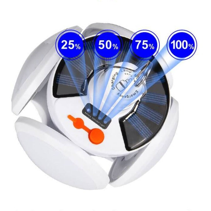 Foldable Solar LED Bulb for Camping and Outdoor Use
