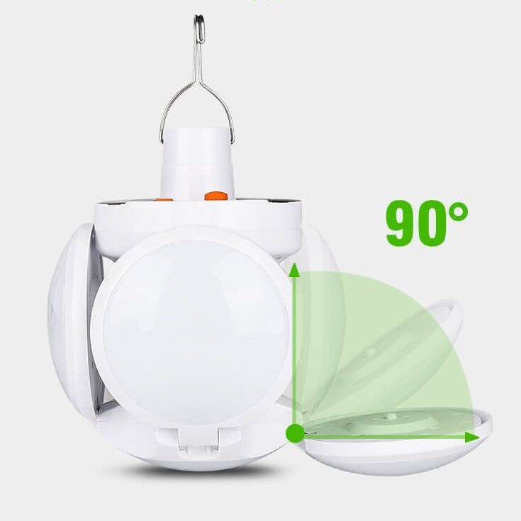 Foldable Solar LED Bulb for Camping and Outdoor Use