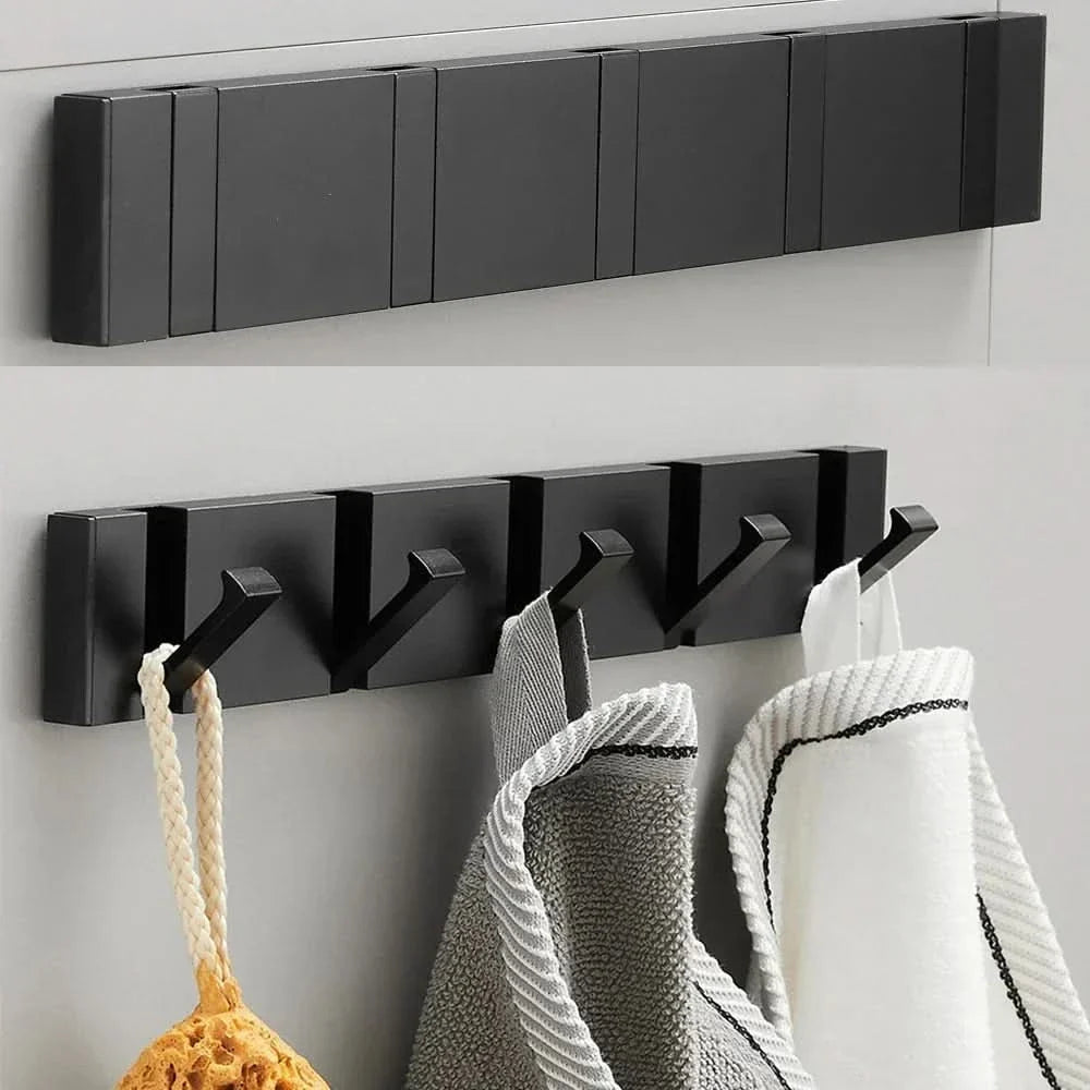Foldable Stainless Steel Wall Hook Space-Saving