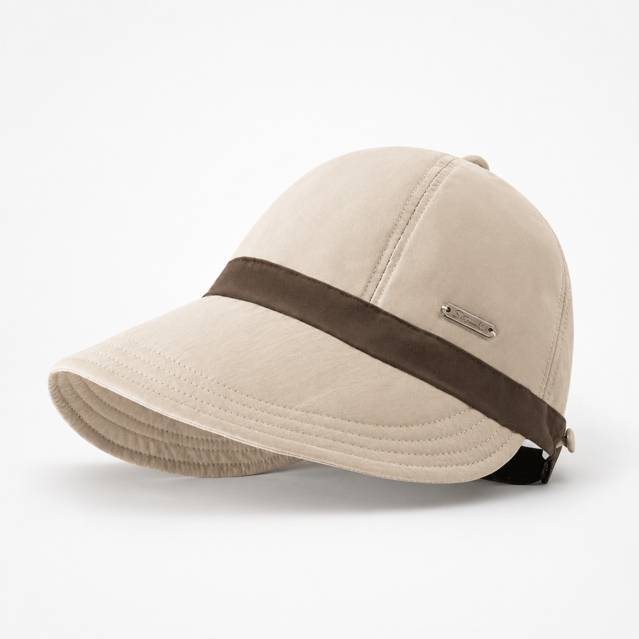 Foldable Wide-Brim Sun Hat with UPF 50+ and Adjustable Strap