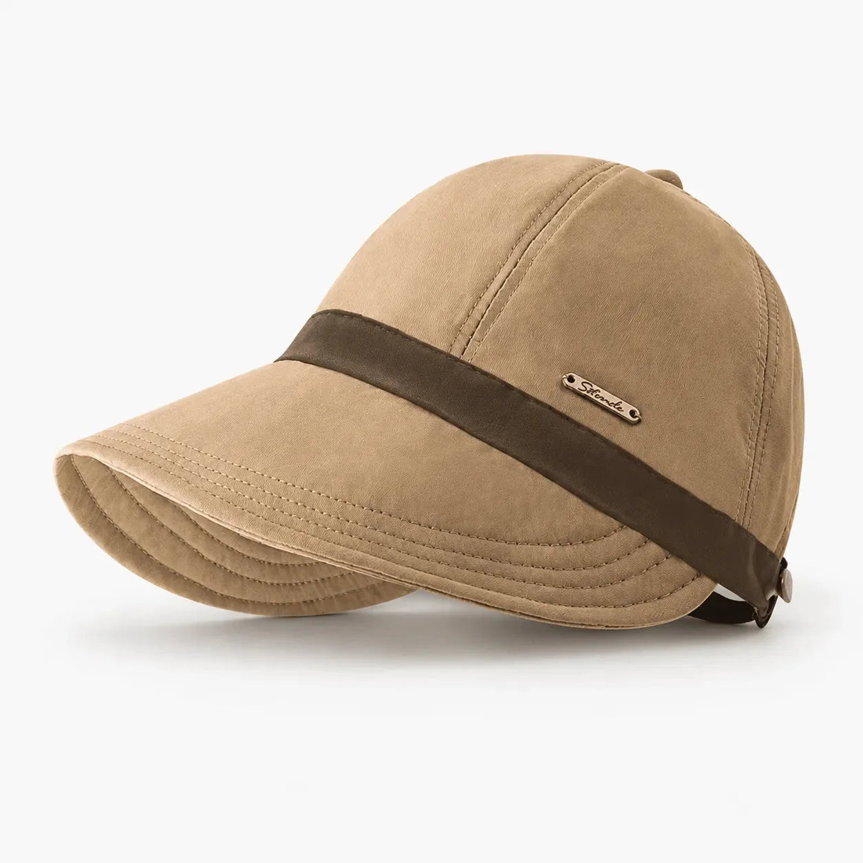 Foldable Wide-Brim Sun Hat with UPF 50+ and Adjustable Strap