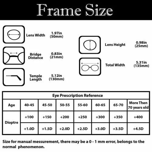 Folding Reading Glasses with Case - Portable Design