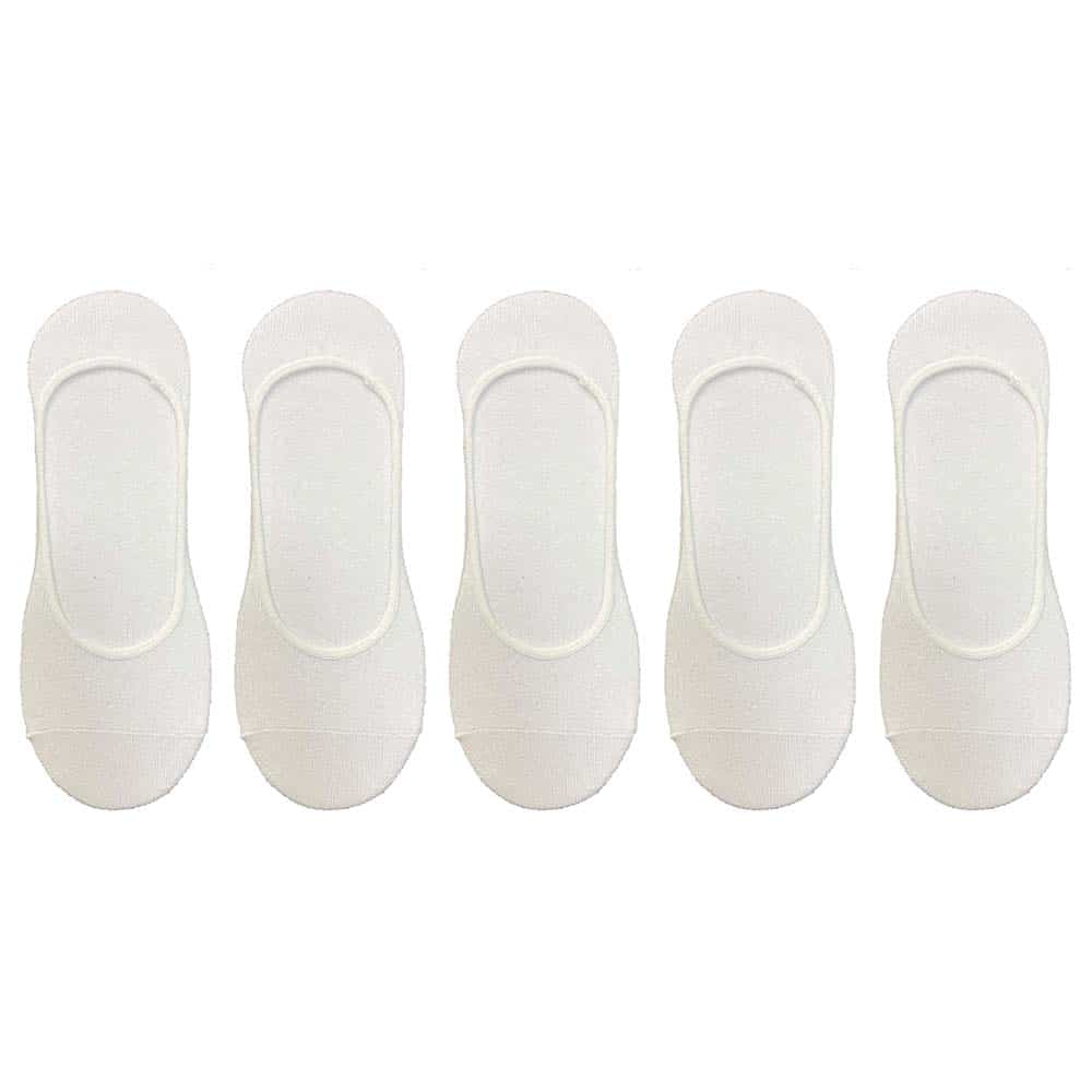Footies 5 pairs (black or white)