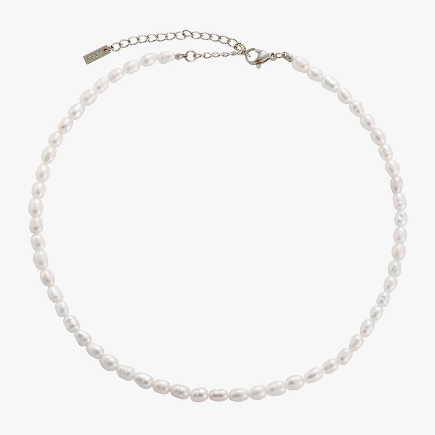 Freshwater Pearl Choker Necklace with 18K Gold Coating