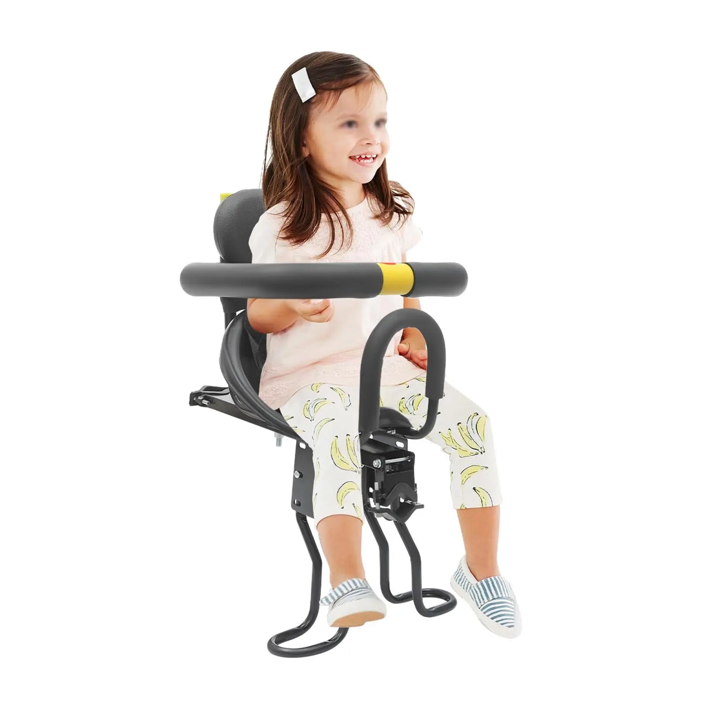 Front-Mounted Child Bike Seat for Toddlers - Detachable & Adjustable