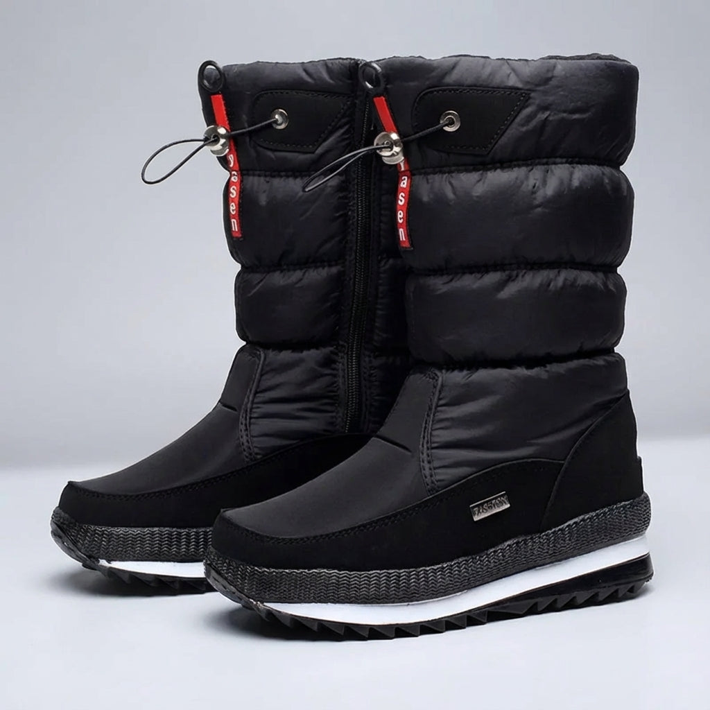 Frozelle Mid Calf Insulated Snow Boots