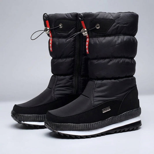 Frozelle Mid Calf Insulated Snow Boots