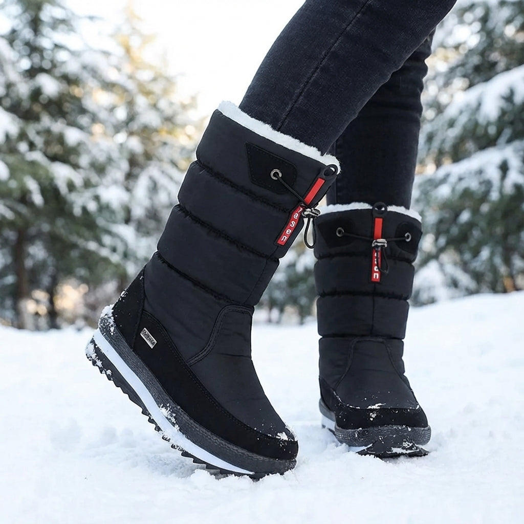 Frozelle Mid Calf Insulated Snow Boots