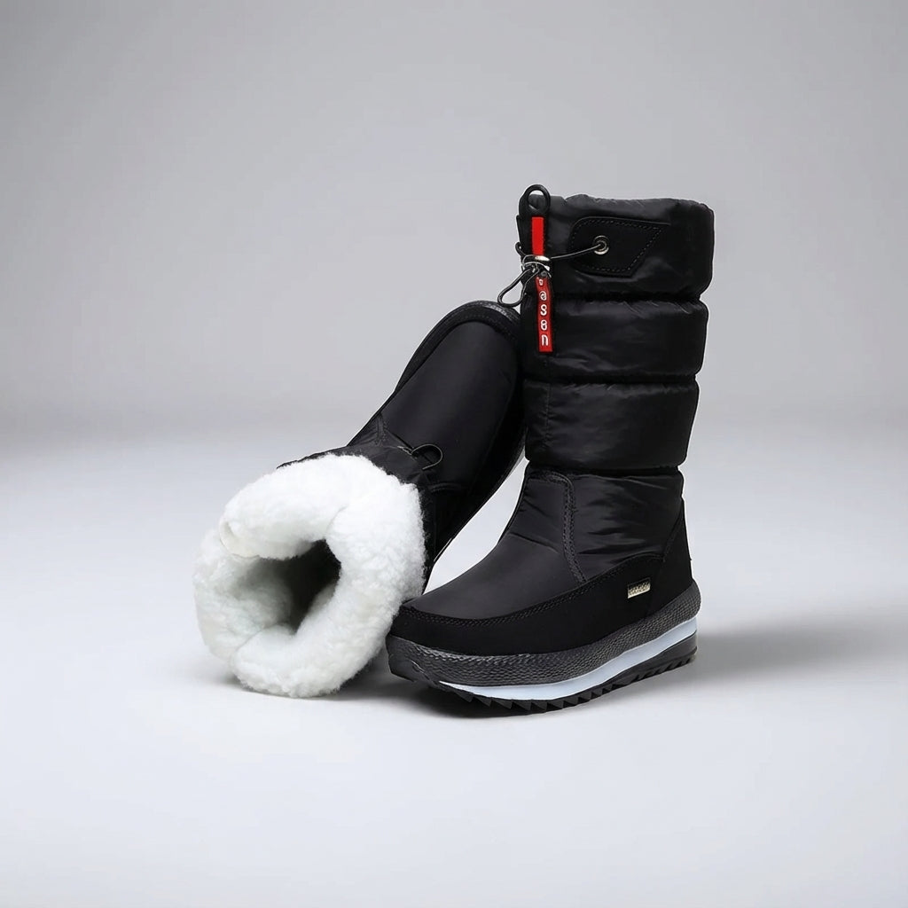 Frozelle Mid Calf Insulated Snow Boots