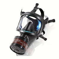 Full Face Gas Mask with 40mm Carbon Filter - Tactical Protection Against Chemical Hazards