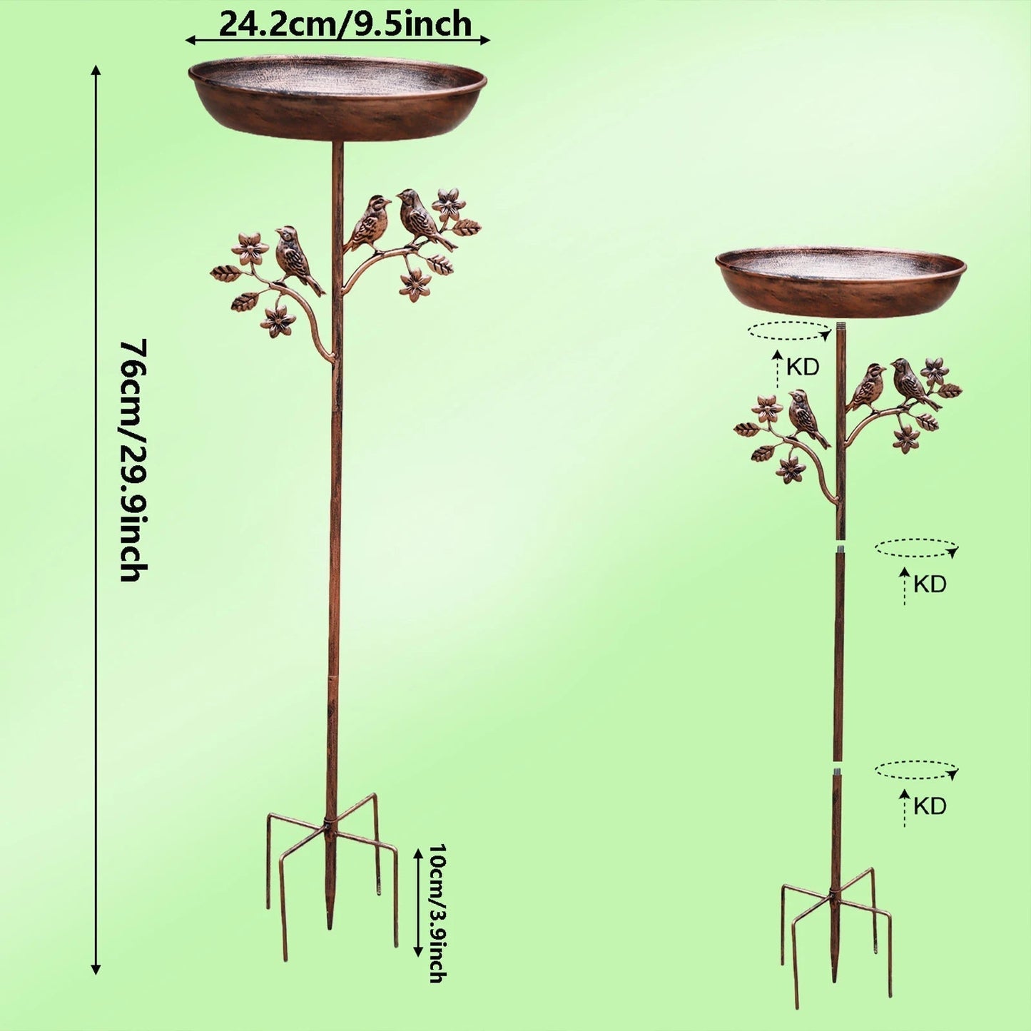 Garden Bird Bath | Decorative Bowl | Stable Spike