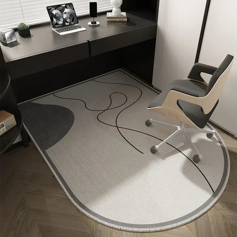 Geometric Office Chair Mat – Soft Washable Non-Slip Design
