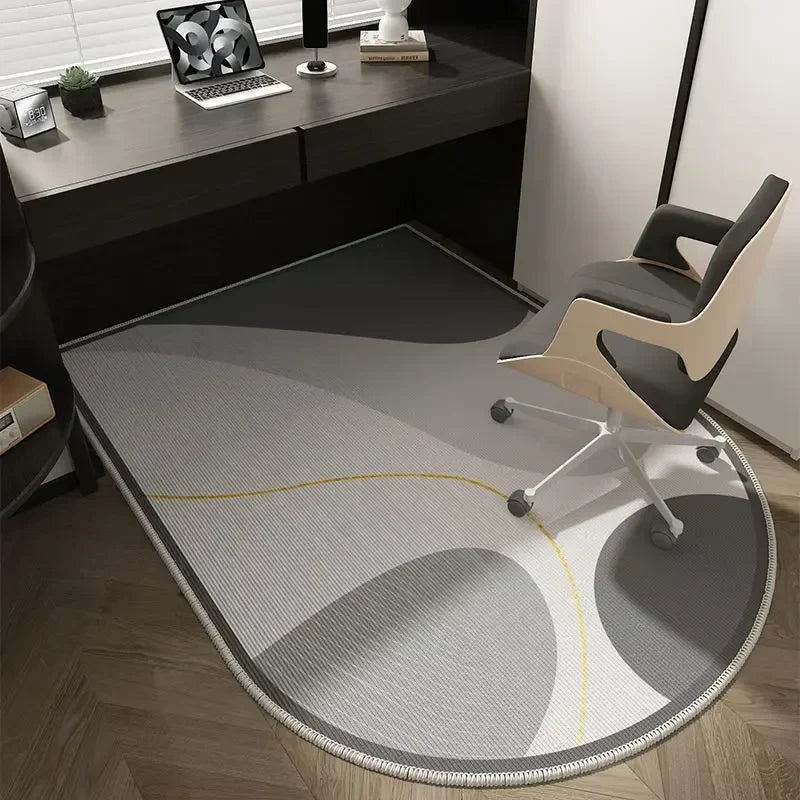 Geometric Office Chair Mat – Soft Washable Non-Slip Design