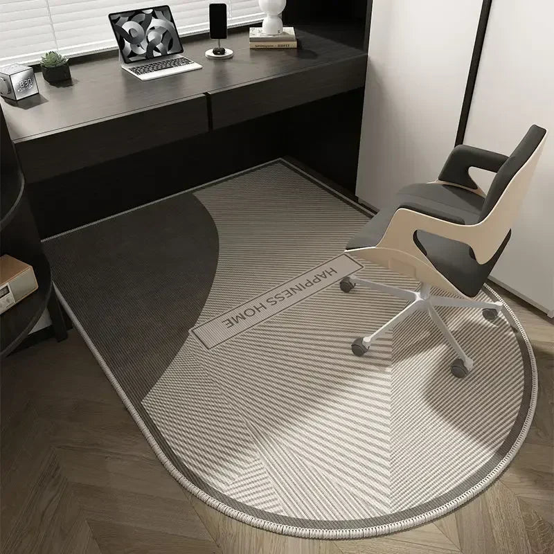 Geometric Office Chair Mat – Soft Washable Non-Slip Design