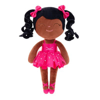Girls Ballerina Plush Doll - Soft Stuffed Toy with Crown & Tutu