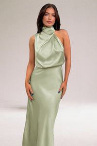 Glamorous Dress with Halter Neckline