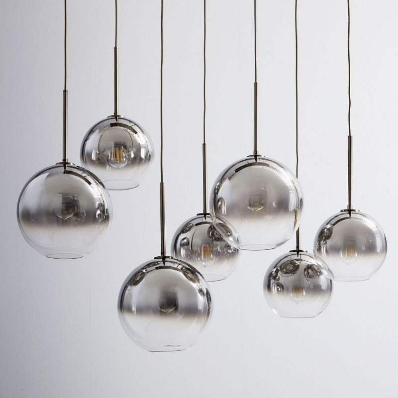 Glass Ball Pendant Light | Modern Brass Design