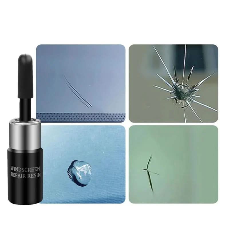 Glass Repair Kit with Resin – Fast and Effective Repair of Cracks for Windshields and Mirrors