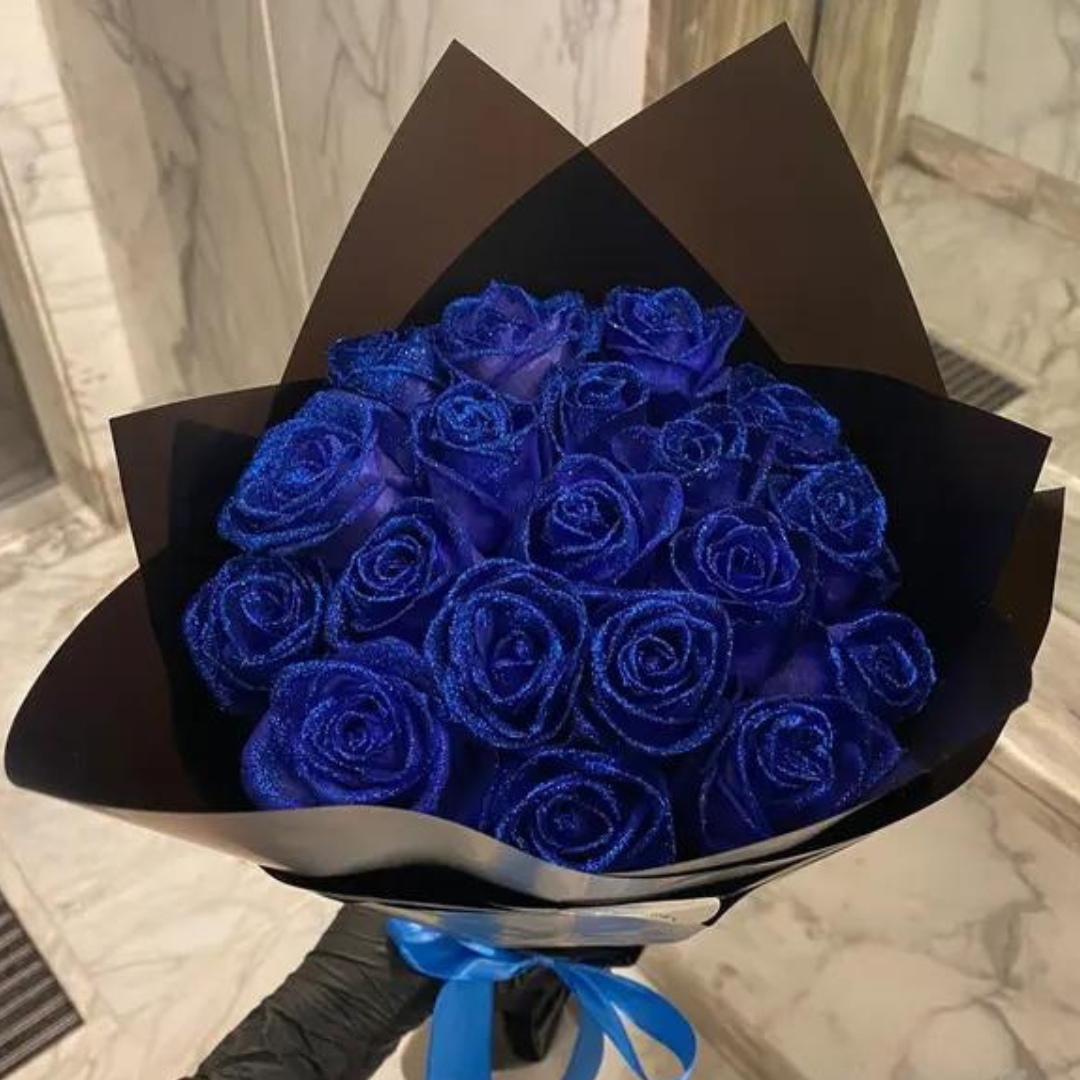 Glittering Rose Heads - Eternal Flowers - Luxury Decoration