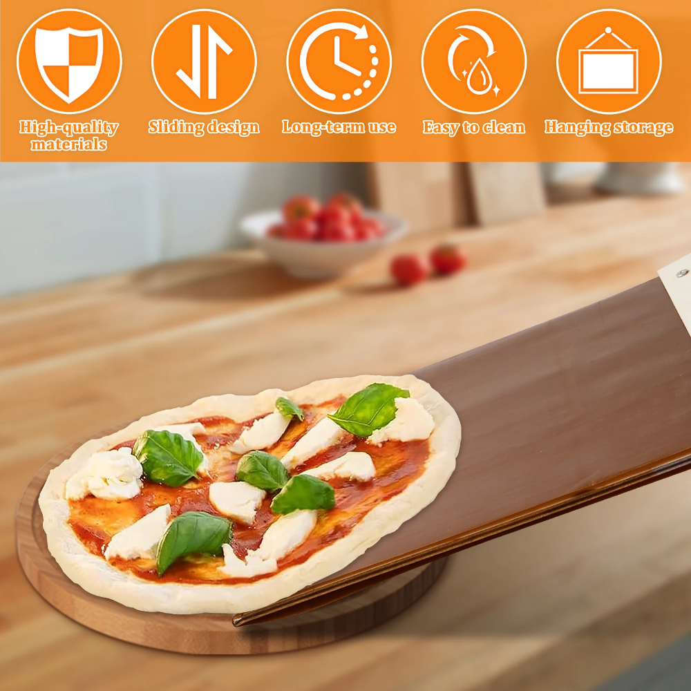 Globetrek Pizza Peel: High Quality Non-Stick Pizza Sliding Tool Kitchen Utensil