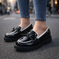 Glossy Penny Loafers