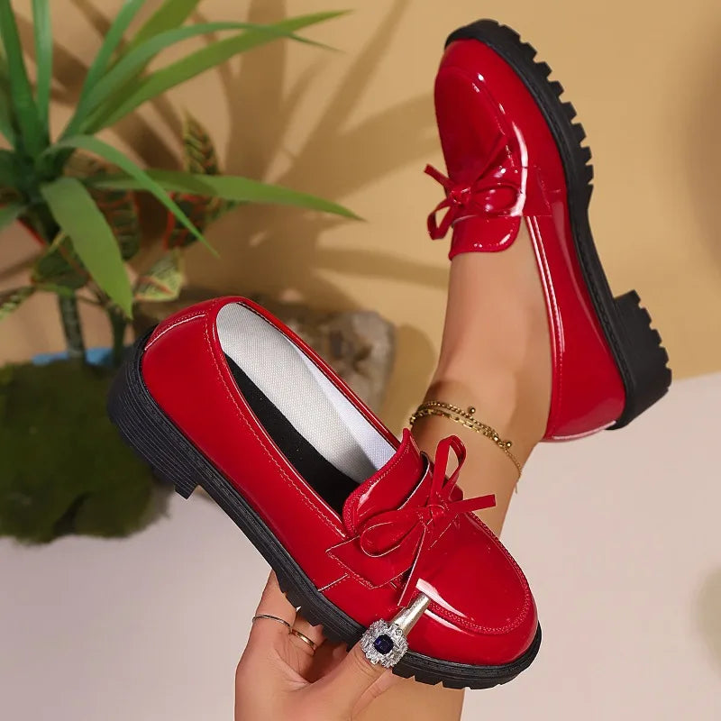 Glossy Penny Loafers